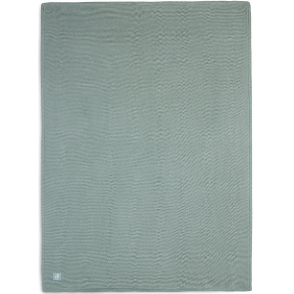 Jollein Basic Knit Forest Green / Fleece 100 x 150 cm Ledikantdeken