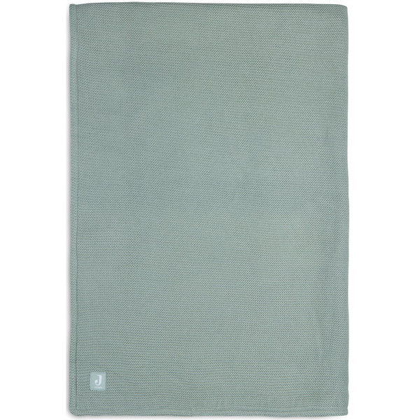 Jollein Basic Knit Forest Green / Fleece 100 x 150 cm Ledikantdeken
