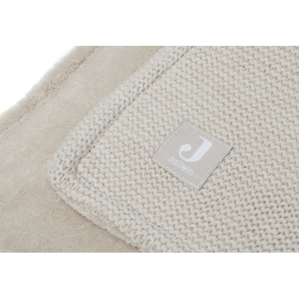 Jollein Basic Knit Nougat / Fleece 75 x 100 cm Wiegdeken 517-511-65360