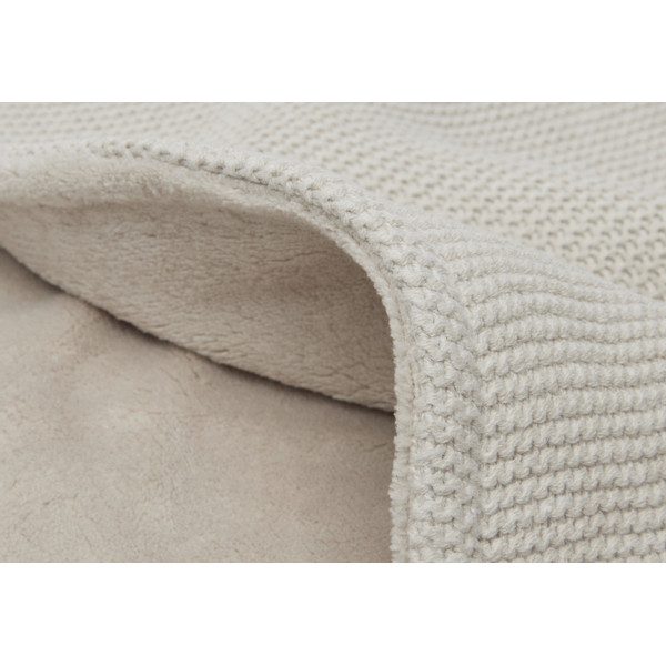 Jollein Basic Knit Nougat / Fleece 75 x 100 cm Wiegdeken 517-511-65360