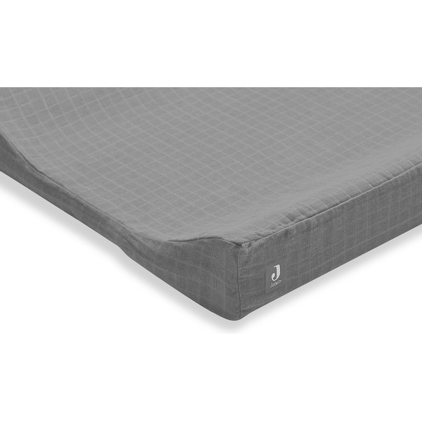 Jollein Storm Grey 50 x 70 cm Wrinkled Cotton Aankleedkussenhoes 560-503-66009
