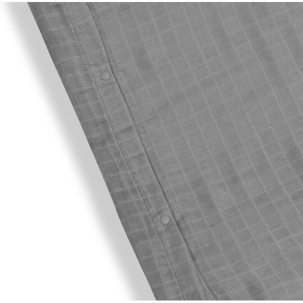 Jollein Storm Grey 50 x 70 cm Wrinkled Cotton Aankleedkussenhoes 560-503-66009
