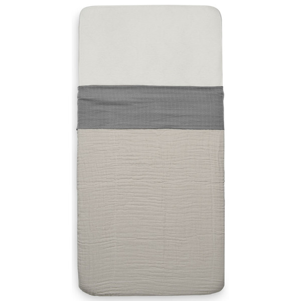 Jollein Wrinkled Cotton Storm Grey 75 x 100 cm Wieglaken 008-511-66009