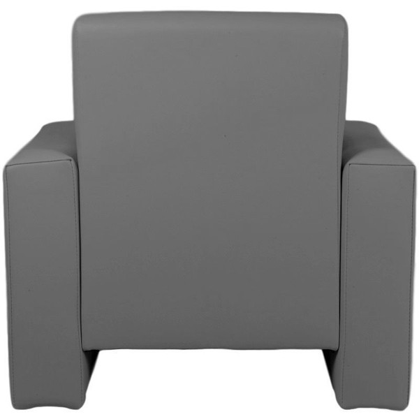 MamaLoes Jamie Grijs Leren Kinderfauteuil ML040708