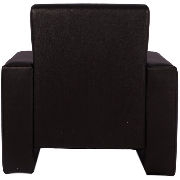 MamaLoes Jamie Zwart Leren Kinderfauteuil ML040707