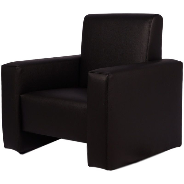 MamaLoes Jamie Zwart Leren Kinderfauteuil ML040707