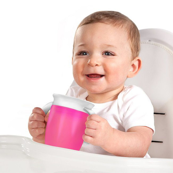 Munchkin 207ml 6m+ Miracle 360 Trainer Cup Roze Anti-Lek Beker 012272