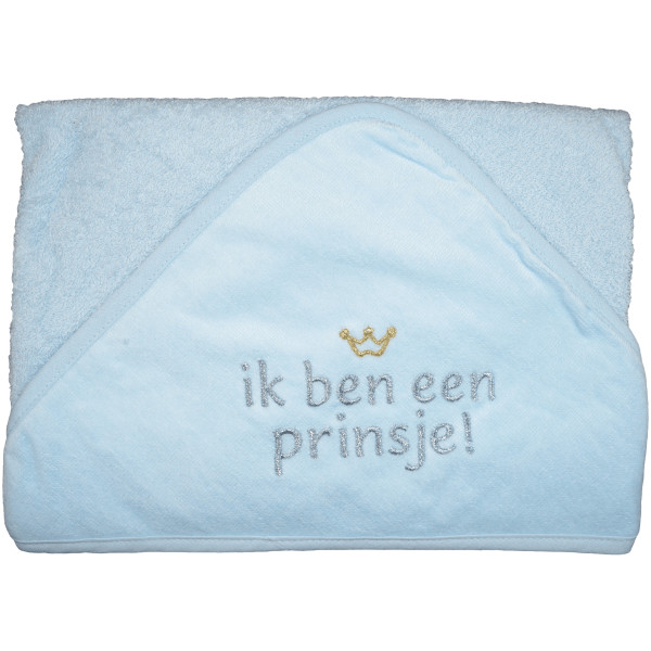 Petit Villain Ik Ben Een Prinsje! Blauw Badcape