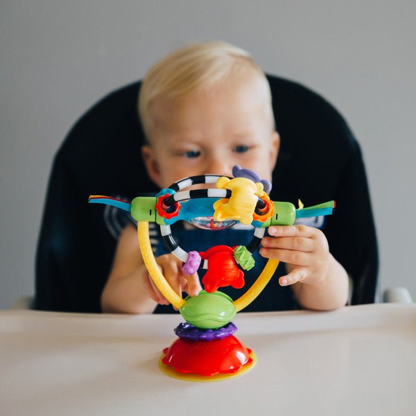 Baby chair with shop toys