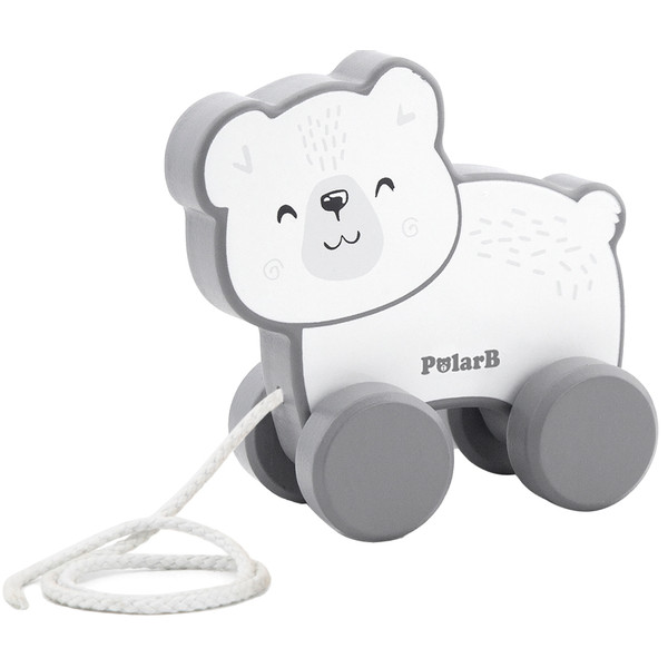 PolarB IJsbeer Houten Trekfiguur 44001