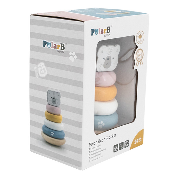 PolarB IJsbeer Houten Tuimelring Piramide 44005