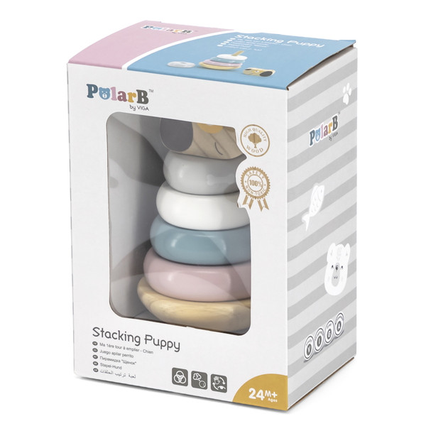 PolarB Puppy Houten Tuimelring Piramide 44042