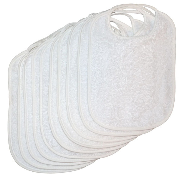 Lorelli Double-Faced Wit Terry 10 Stuks Slabber 2004019-10