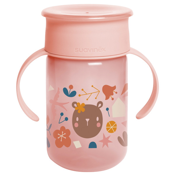 Suavinex Forest Roze 360° Drinkbeker met Handvatten SXZFEE070164
