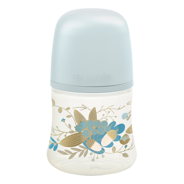 Suavinex Gold Slow Flow Blauw 150ml Silicone Fles SXSGX1080156
