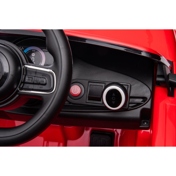 Eco Toys Wit Elektrische Fiat 500 Kinderauto 705