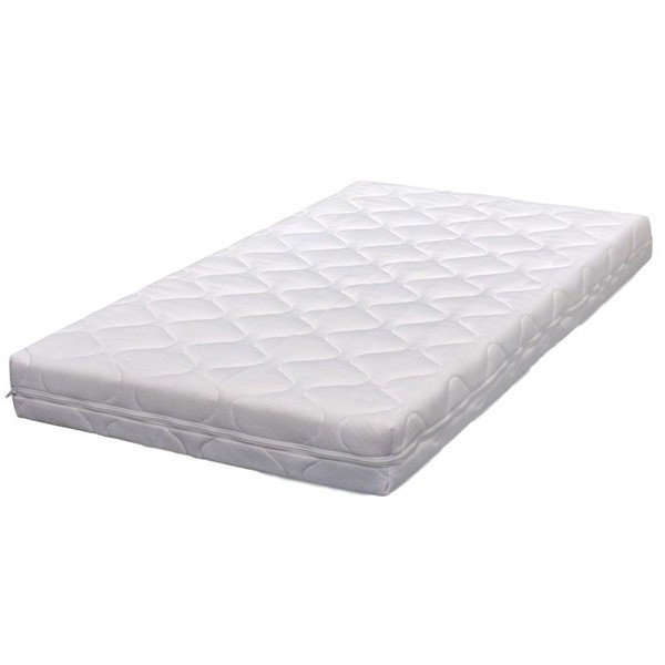 MamaLoes Luno Wave Wit 60 x 120 cm Ledikant + Ledikantmatras