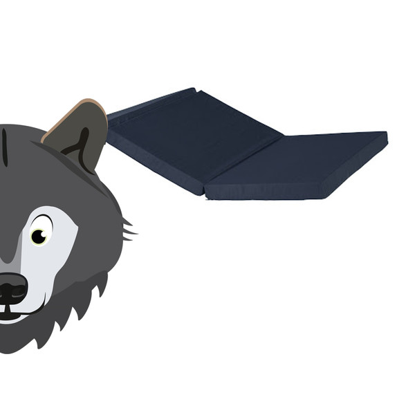 ABZ Wolf Zwart 60 x 120 cm Opvouwbaar Matras in Tas KM452-60/120/5
