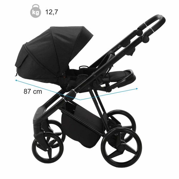 Adamex Quantum Std Beige/Black 2-in-1 Kinderwagen TK-110