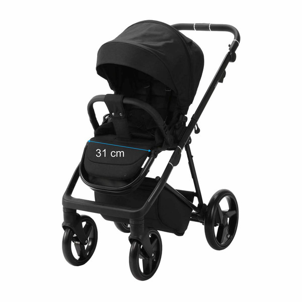 Adamex Quantum Std Beige/Black 2-in-1 Kinderwagen TK-110