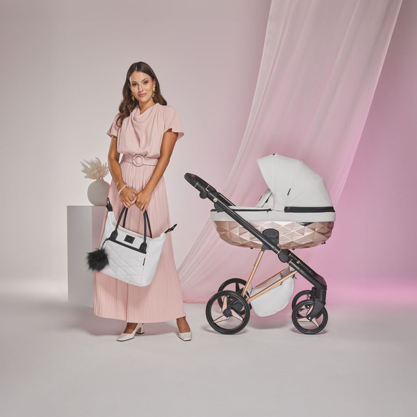 Adamex Quantum Star White/Bronze 2-in-1 Kinderwagen 106-K-ECO