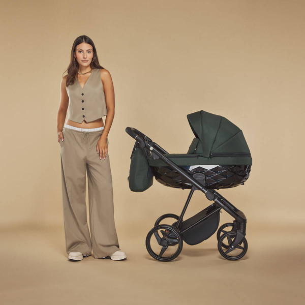 Adamex Quantum Std Green/Black 2-in-1 Kinderwagen TK-105