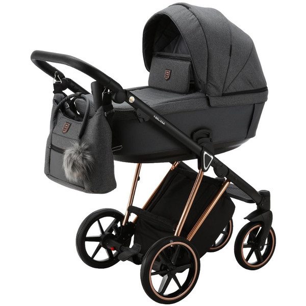 Adamex Belissa Special Edition Grey/Rose 2-in-1 Kinderwagen PS-596