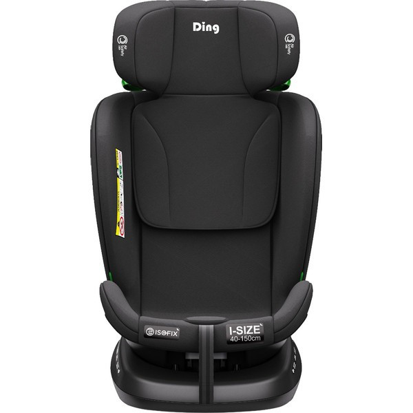 Ding Aiden Black 40-150 cm 360° i-Size Autostoel - Set van 2