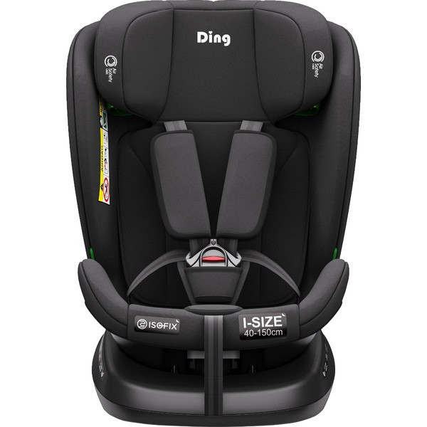 Ding Aiden Black 40-150 cm 360° i-Size Autostoel - Set van 2