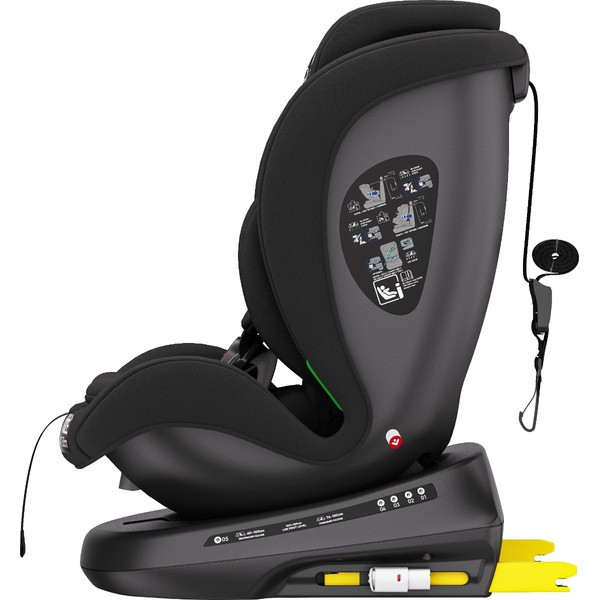 Ding Aiden Black 40-150 cm 360° i-Size Autostoel - Set van 2
