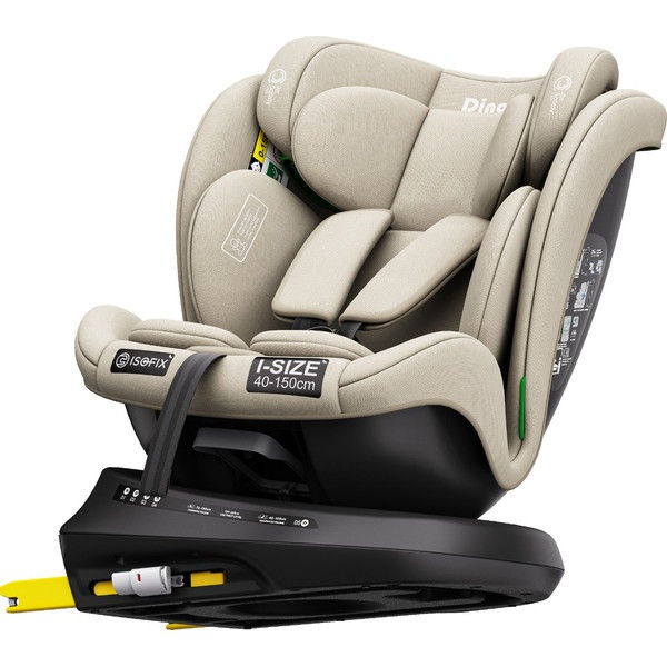Ding Aiden Sand 40-150 cm 360° i-Size Autostoel - Set van 2