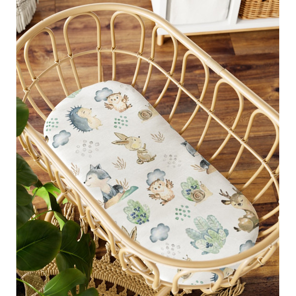 Albero Mio Forest World 35 x 80 cm Kinderwagenmatras Hoeslaken C001