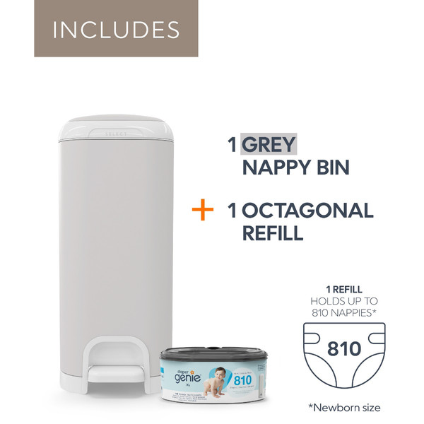 Diaper Genie Stone Grey Luieremmer I000695-EU