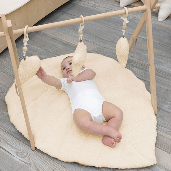 Mordesign Morteddy Leaf Buff / Cappuccino Speelmat TD22-FD19