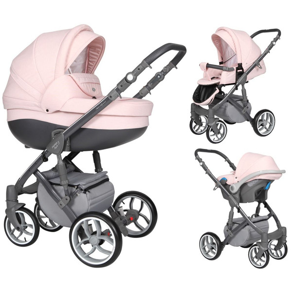 Voorzichtigheid periscoop overschot Baby Merc Faster 3 Pink Kinderwagen incl. Autostoel FIII 91