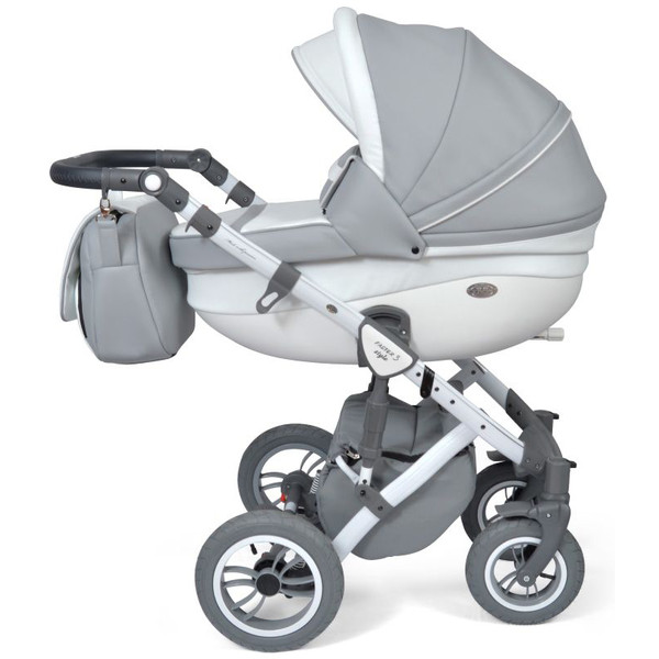 maniac Kneden Schandelijk Baby Merc Faster 3 Eco Leather Grey Kinderwagen incl. Autostoel F10
