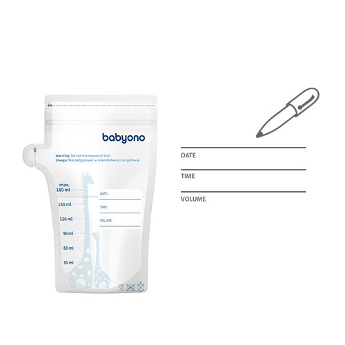 Baby Ono 30 stuks 180ml Moedermelk Bewaarzakjes 1084
