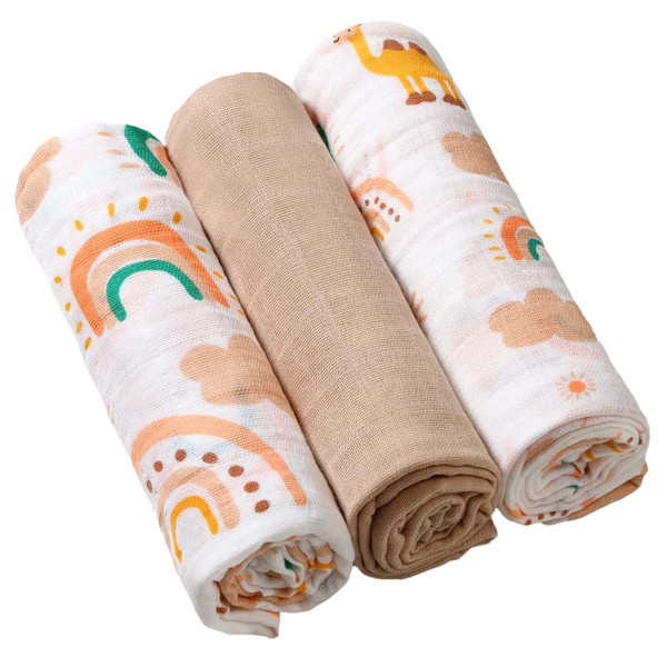 Baby Ono 3 Stuks Beige Hydrofiel Luiers 348/08