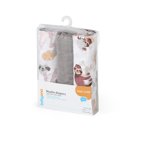 Baby Ono 3 Stuks Beige Luiaard Hydrofiel Luiers 348/10