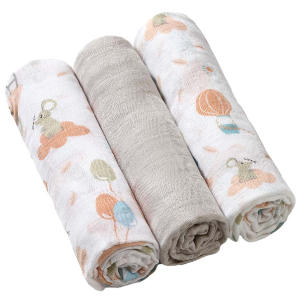 Baby Ono Bamboo Air 3 Stuks Hydrofiel Luiers 397/09