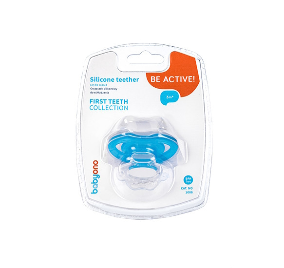 Baby Ono First Teeth Roze 3m+ Verkoelend Silicone Bijtspeeltje 1008/02