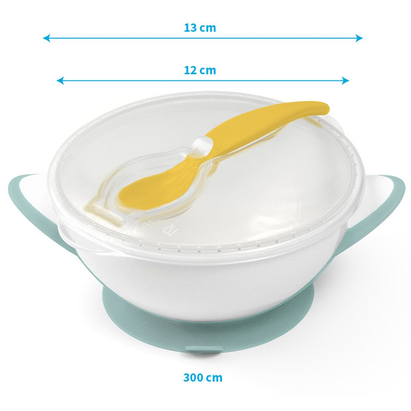 Baby Ono Grijs Kommetje met Zuignap & Lepel 1063/02