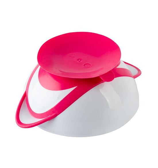 Baby Ono Roze Kommetje met Zuignap & Lepel 1063/03