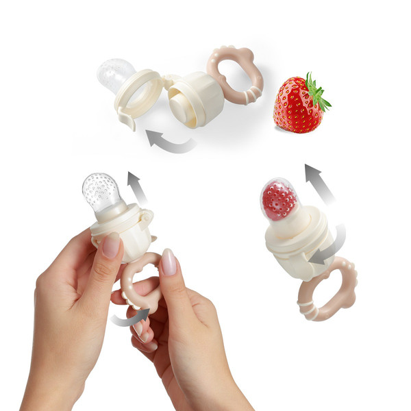 Baby Ono Twist-Out Dino Beige Sabbelzakje