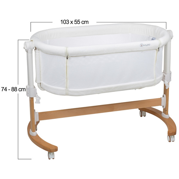 Babygo Amila Beige Creme Wieg Aan Bed 4151