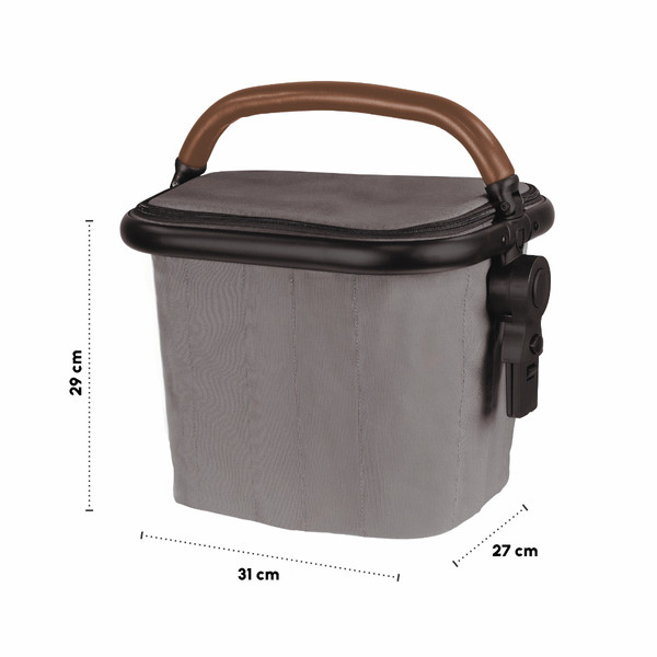 Babygo Black/Brown Boodschappenmand voor Duowagen 7812