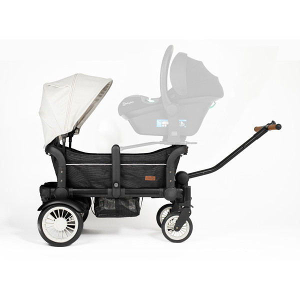 BabyGo Cozy Rider Black Luxe Kinder Bolderkar 7301
