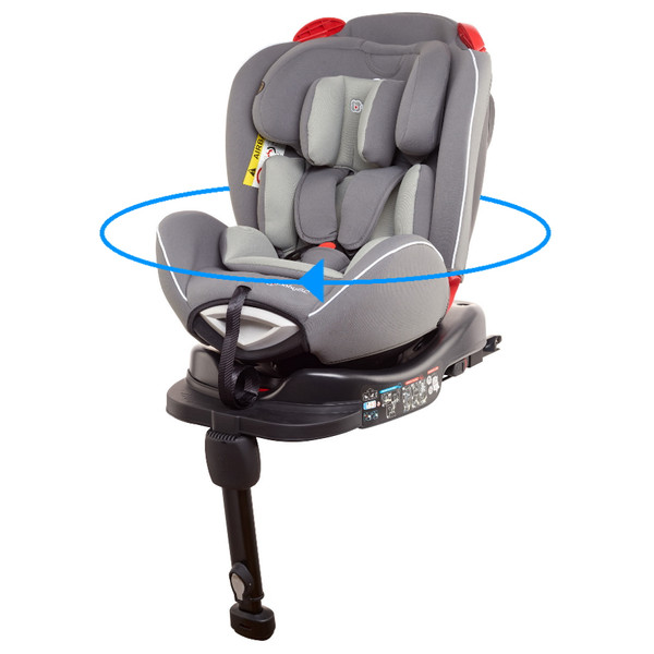 Ochtend kiezen zeil Babygo Fixleg Grey Isofix 360° Autostoel 0-25 kg | MamaLoes