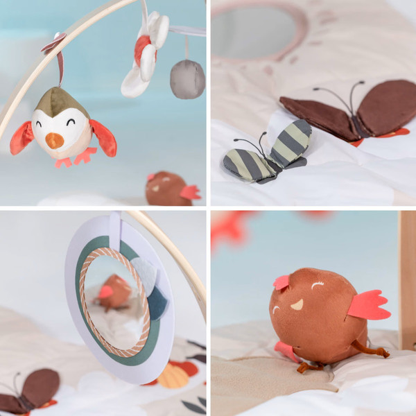 Babygo Flower Houten Activity Gym Speelkleed 8505