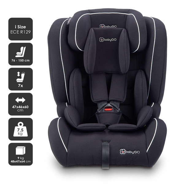 BabyGo Freefix 2 Black 76-150 cm i-Size Autostoel 2451